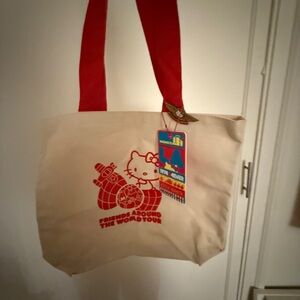 Hello Kitty 45th Anniversary Friends Around the World Tote